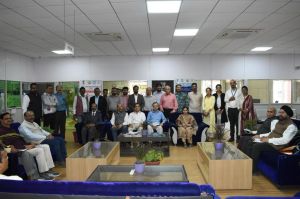 Group photo of senior officials of IGKV RABI along with selected startup companies representatives